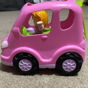 Fisher-price little people all around car , “the pink mom car” with one girl